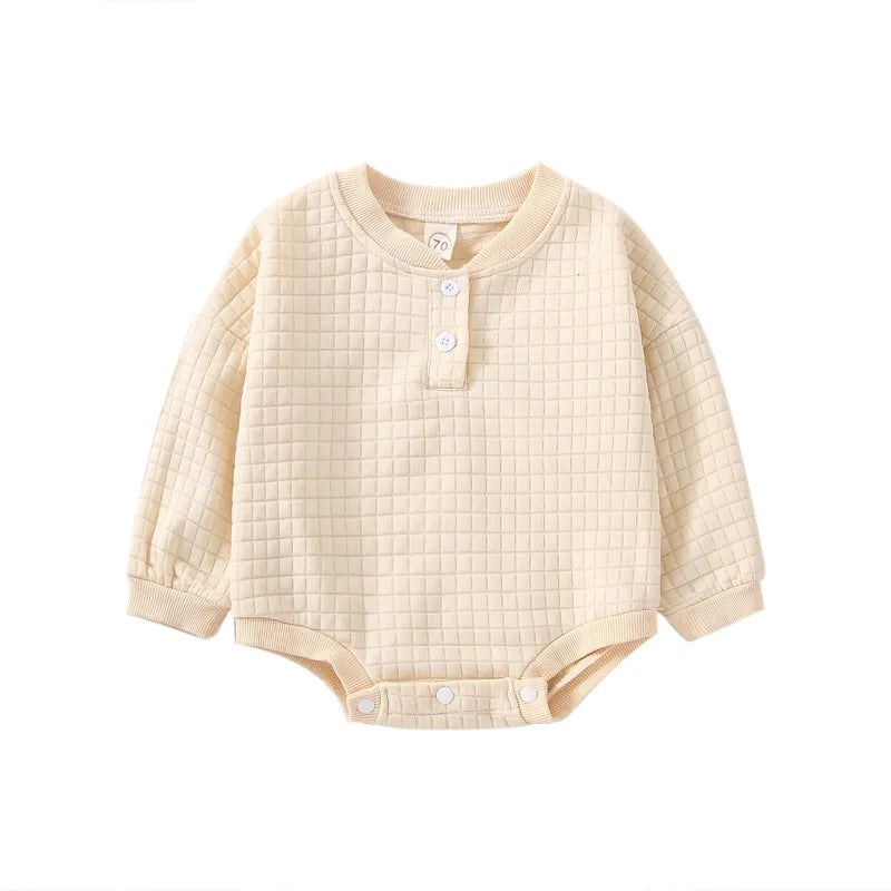 Baby pure color Casual Bodysuit