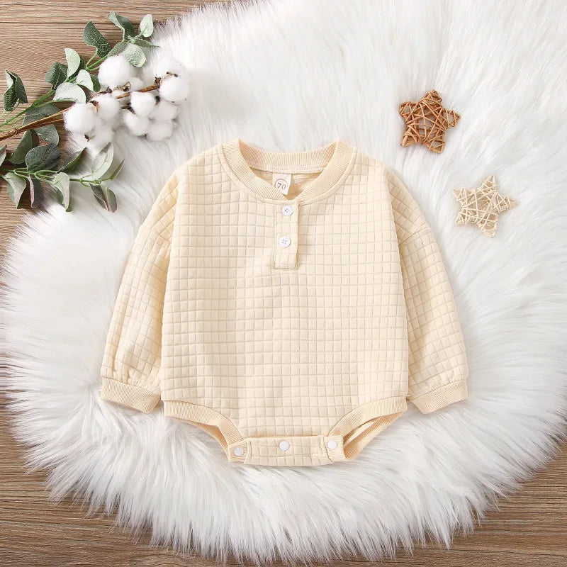 Baby pure color Casual Bodysuit