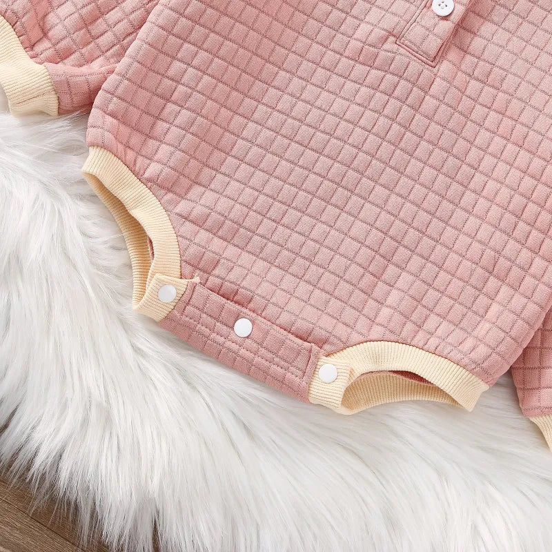 Baby pure color Casual Bodysuit