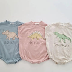 Baby Dinosaur Round Neck Bodysuit