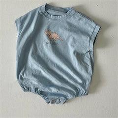 Baby Dinosaur Round Neck Bodysuit