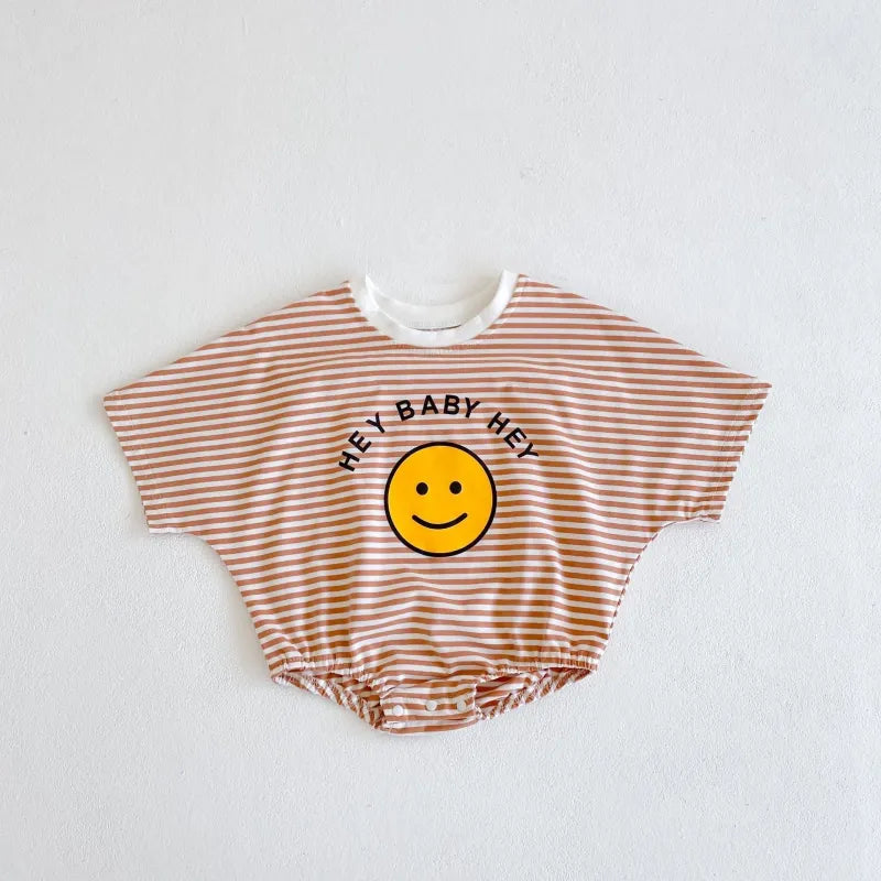 HEY BABY HEY Smiley Face Bodysuit