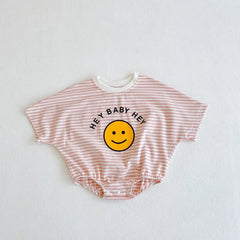 HEY BABY HEY Smiley Face Bodysuit