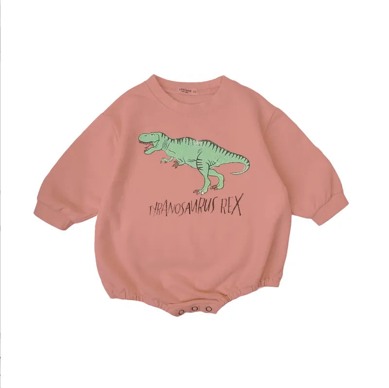 Baby Dinosaur Fleece Lined Bodysuit