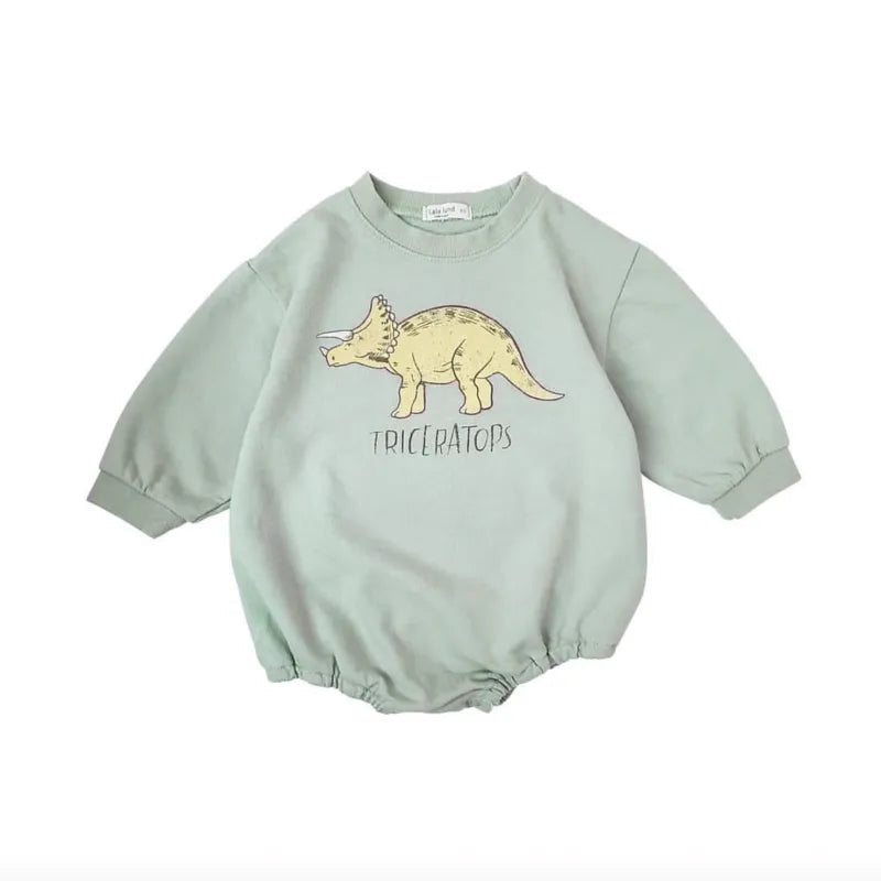 Baby Dinosaur Fleece Lined Bodysuit